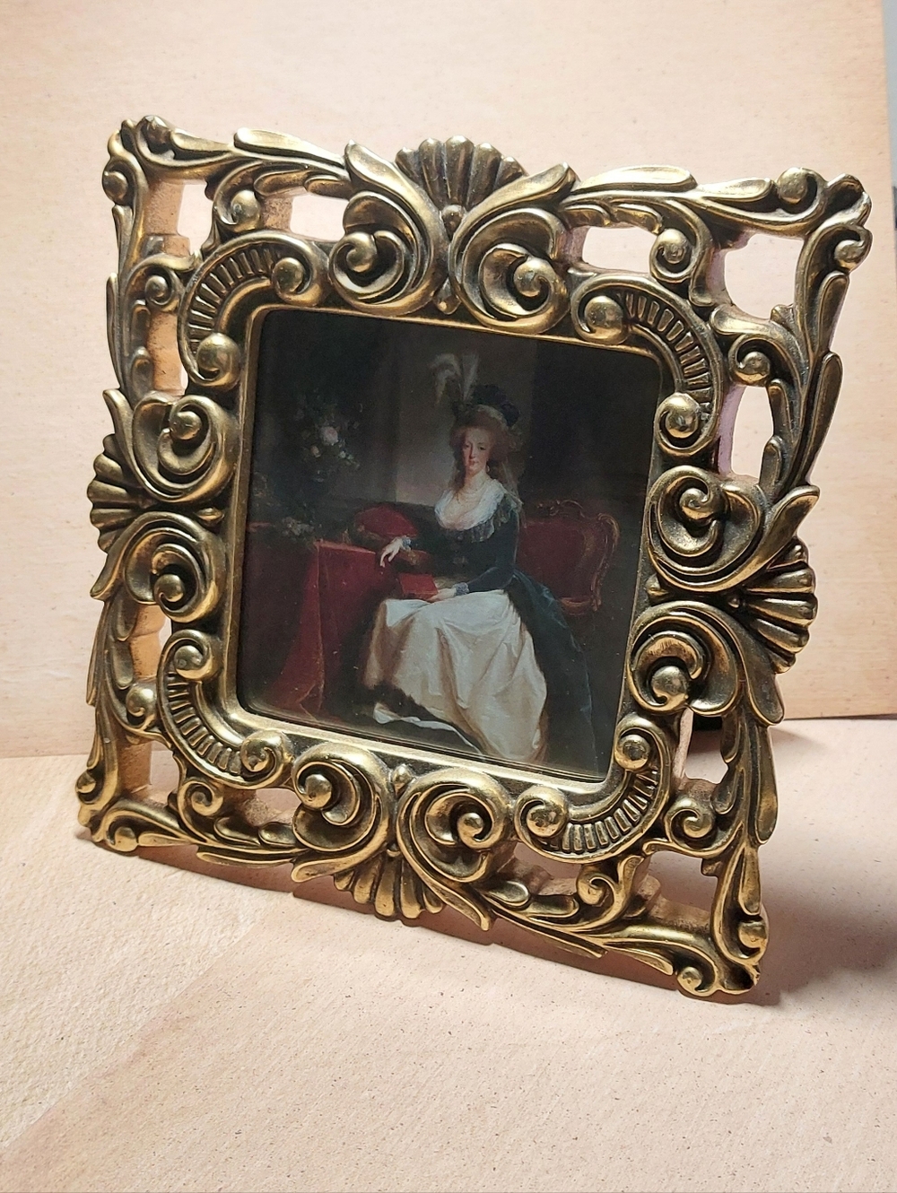 Gold Rococo Framed Marie Antoinette Print